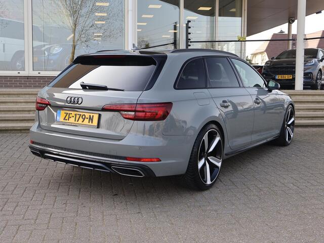 Audi A4 Avant 35 TFSI SPORT S LINE BLACK EDITION QUANTUMGRIJS + LEDER SPORTINTERIEUR | TREKHAAK | 20 INCH