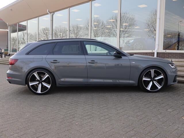 Audi A4 Avant 35 TFSI SPORT S LINE BLACK EDITION QUANTUMGRIJS + LEDER SPORTINTERIEUR | TREKHAAK | 20 INCH
