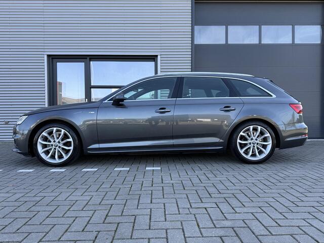 Audi A4 Avant 2.0 TFSI Ultra Sport S Line Edition Automaat 190PK ?Virtual Cockpit ?B&O Sound ?360º Camera ?Sportstoel Half Leder ?Matrix LED ?Elektrische Klep ?Navigatie Full Map ?Drive Select ?BLIS ?Climate ?Cruise ?Parkeersensoren ?Lichtmetaal 18" ?Trekhaak