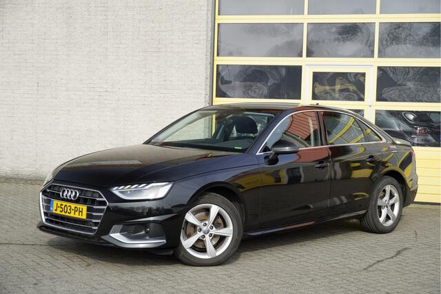 Audi A4 Limousine 35 TFSI 150PK! Automaat Business Edition BJ2020 Lmv 17" | Led V+A | Dynamische knipperlichten | Pdc | Sideskirts | App-Connect | Navi | Virtual cockpit | Climate control | Cruise control | Sportstoelen | Getint glas