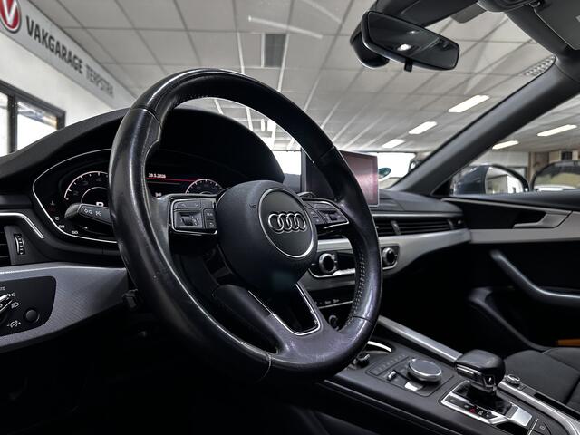 Audi A4 Avant 2.0 TFSI ultra Sport Pro Line/ 191PK!/ NL AUTO/ Automaat/ 17'' LMV/ Sportstoelen/ LED Koplampen/ Keyless-GO/ Navi/ Clima/ Cruise/ Bluetooth/ Multi. SportStuur/ PDC/ Extra getint glas/ Dakrails.