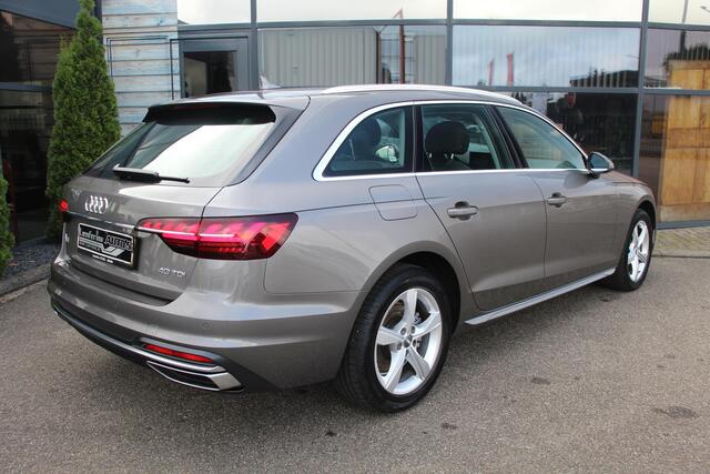 Audi A4 Avant 40 TDI Launch edition Sport 190pk acc-lane assist sportstoelen ledverlichting keyless-go auto-grootlicht pdc v+a allu inlegdelen virtual cockpit schakelpaddels electrische achterkep