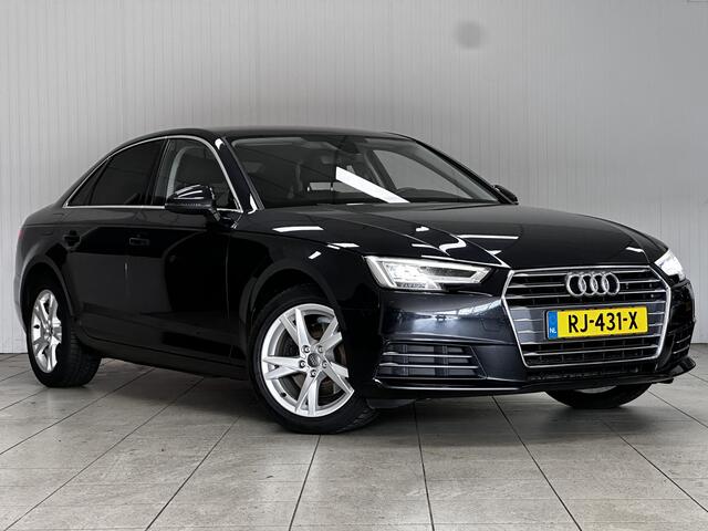 Audi A4 Limousine 1.4 TFSI Sport Lease Edition/ AUTOMAAT!/ 17'' LMV/ LED Koplampen!/ Keyless-GO/ Extra getint glas/ Navi/ Clima/ Cruise/ Elek. pakket/ Isofix/ Bluetooth/ Armsteun/ Multi. LEDER. Stuur/ PDC/ Chroom.