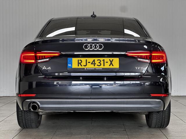 Audi A4 Limousine 1.4 TFSI Sport Lease Edition/ AUTOMAAT!/ 17'' LMV/ LED Koplampen!/ Keyless-GO/ Extra getint glas/ Navi/ Clima/ Cruise/ Elek. pakket/ Isofix/ Bluetooth/ Armsteun/ Multi. LEDER. Stuur/ PDC/ Chroom.