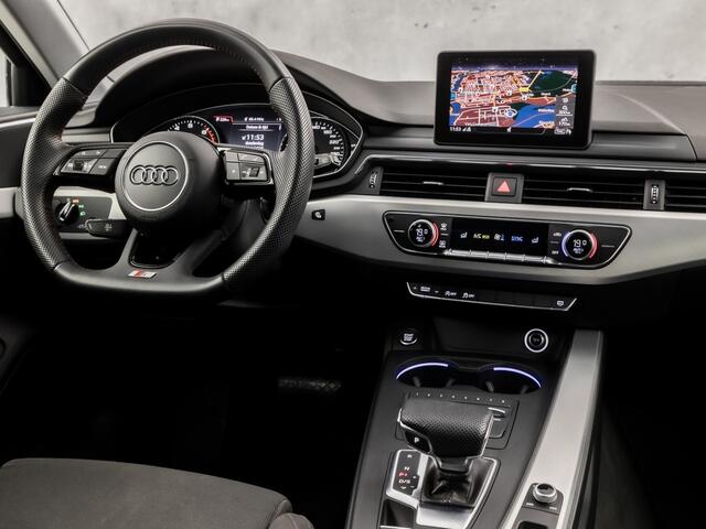 Audi A4 Avant 2.0 TFSI S-Line Sport 190Pk Automaat (NAVIGATIE, SFEERVERLICHTING, PLAT S-LINE SPORTSTUUR, GETINT GLAS, SPORTSTOELEN, CAMERA, TREKHAAK, NIEUWE APK, NIEUWSTAAT)
