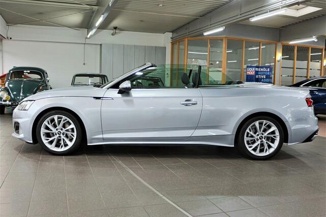 Audi A5 Cabriolet 40 Tfsi ADVANCED ** MATRIX, LEDER, VIRTUAL, ADAPT. CRUISE, MASSAGE, NEKVERW ** 11.498km (!) - UNFALLFREI - 1e EIG * ** INFORMEER OOK NAAR ONZE AANTREKKELIJKE FINANCIAL-LEASE TARIEVEN **