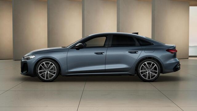 Audi A5 Limousine 2.0 e-hybrid quattro S edition adapative cruise control, comfortsleutel, omgevingscamera's, MMI bijrijdersscherm, TREKHAAK, optiek zwart glanzend, LM velgen 19", leder interieur