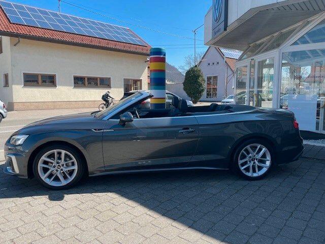 Audi A5 Cabriolet 40 Tfsi S-Tronic (150kW/204pk) ** MATRIX, LEDER, VIRTUAL, NEKVERW, 18-inch LMV, ADAPT. CRUISE ** 1e EIG - ¤ 28.600,= onder NP ** ** INFORMEER OOK NAAR ONZE AANTREKKELIJKE FINANCIAL-LEASE TARIEVEN **