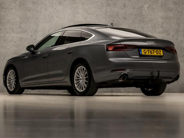 Audi A5 Sportback 35 TFSI Sport 150Pk Automaat (SCHUIFDAK, APPLE CARPLAY, LEDER, STOELVERWARMING, SPORTSTOELEN, GETINT GLAS, TREKHAAK, PARKEERSENSOREN, NIEUWE APK, NIEUWSTAAT)