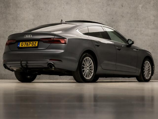 Audi A5 Sportback 35 TFSI Sport 150Pk Automaat (SCHUIFDAK, APPLE CARPLAY, LEDER, STOELVERWARMING, SPORTSTOELEN, GETINT GLAS, TREKHAAK, PARKEERSENSOREN, NIEUWE APK, NIEUWSTAAT)
