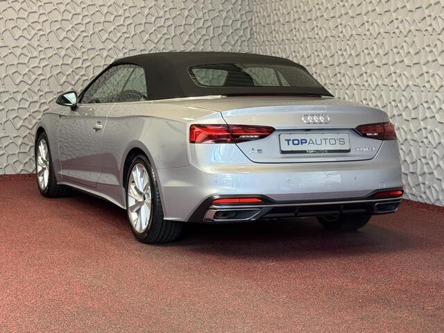 Audi A5 Cabriolet 40 TFSI 204 PK ADVANCED LEER NAVI CAMERA NEK/STOELVERW. ADAP.CRUISE 06/2024 80.000.- NWPRS "Audi rijden begint bij Topautos.nl - 20 Audi topmodellen direct op voorraad!"