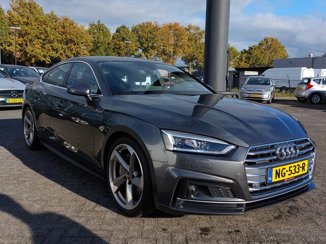Audi A5 Sportback 2.0 TFSI 252pk Quattro Sport Pro Line S | Navi | B&O Sound | Adap.Cruise | Head-Up | Elek.Stoel.Verstel | Keyless Entry | Dodehoek+Rijstrooksensor | Pdc V+A+Assist+Camera | 19''lm