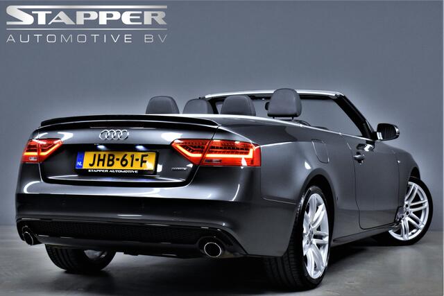 Audi A5 Cabriolet 2.0 TFSI 230pk Quattro Automaat S-Line Navi/Led/H.leer/Stoelverw./Keyless/Cruise/Pdc/Lmv19''