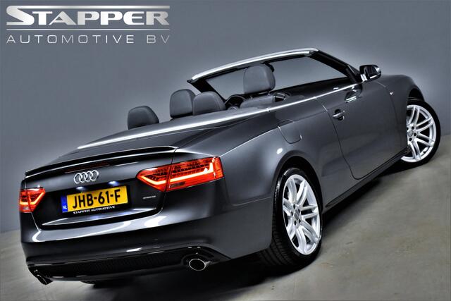 Audi A5 Cabriolet 2.0 TFSI 230pk Quattro Automaat S-Line Navi/Led/H.leer/Stoelverw./Keyless/Cruise/Pdc/Lmv19''