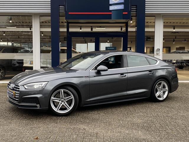 Audi A5 Sportback 2.0 TFSI MHEV Sport S-line Edition / Automaat / NL-Auto / Cruise-Control / Climate-Control / Afneembare-Trekhaak / LED / Elektr.-Achterklep / Flippers / Radio-Bluetooth / Navi / PDC-Achter / 18'' LMV / ENZ.