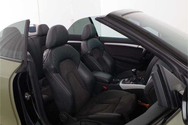 Audi A5 Cabriolet 1.8 TFSI S line > 177pk/Cabrio/Dark Green&black/Sportstoelen verwarmbaar...