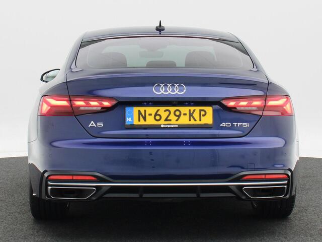 Audi A5 Sportback 40 TFSi S-Line 204 Pk Automaat | Virtual Cockpit | Adaptive Cruise | Camera | LED | Elektrische Achterklep | Stoel Verwarming | 18 Inch