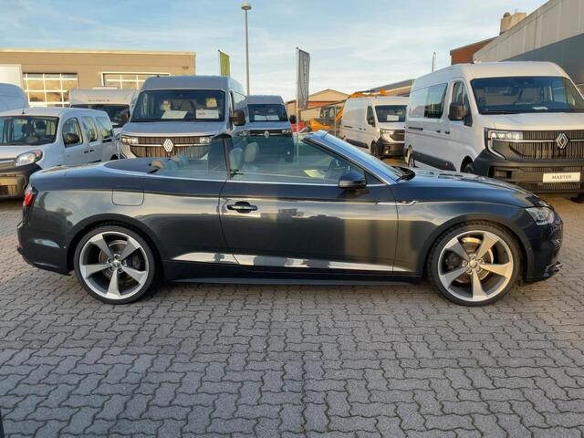 Audi A5 Cabriolet 40 TFSI S-LINE ** LED, VIRTUAL, LEDER, ACC, ALARM, ELECTR. ST, 20-inch LMV ** UNFALLFREI - Slechts 24.900km. ** ** INFORMEER OOK NAAR ONZE AANTREKKELIJKE FINANCIAL-LEASE TARIEVEN **
