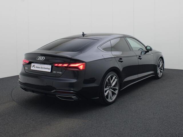 Audi A5 Sportback 40 TFSI/204PK S Line · Leder · Elektrische stoel verstelling · Camera · Apple/Android Car Play · Adaptive Cruise Control ·