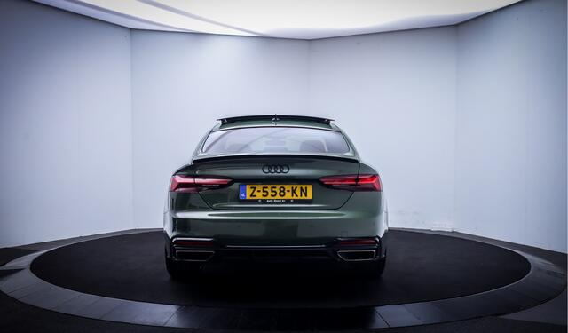 Audi A5 Sportback 40TFSI S Edition DISTRICT GREEN | SCHUIFDAK | MASSAGE | FULL.LED | CAMERA | STOEL.VW