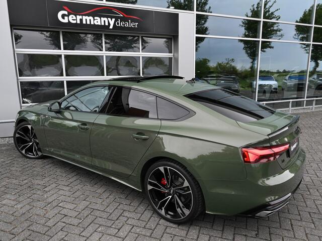 Audi A5 Sportback 40Tfsi 204pk S-Line Black optic District-Green RS-Zetels Pano Virtual B&O