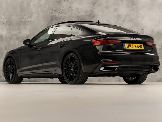 Audi A5 Sportback 40 TFSI quattro S-Line Sport 204Pk Automaat (SCHUIFDAK, 2X S-LINE, BLACK PACK, APPLE CARPLAY, LEDER/ALCANTARA, ELEK SPORTSTOELEN, CAMERA, SFEERVERLICHTING, ADAPTIVE CRUISE, STOELVERWARMING, MASSAGE, NIEUWSTAAT)