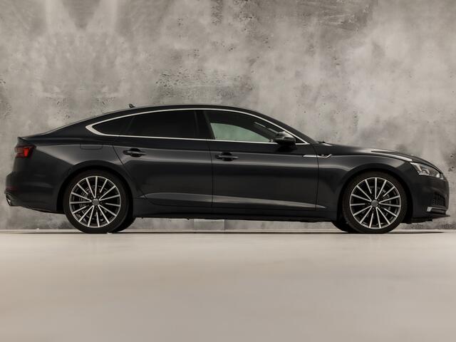 Audi A5 Sportback 35 TFSI S-Line Sport Automaat (2X S-LINE, APPLE CARPLAY, GROOT NAVI, CLIMATE, SPORTSTOELEN, LEDER, GETINT GLAS, PARKEERSENSOREN, NIEUWSTAAT)