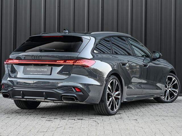 Audi A5 Avant 2.0 e-hybrid quattro S edition Competition | Nimbus grey | 367pk | S-Seats | Panoramadak | B&O Sound | Head-Up | 360 Camera | Adaptive Cruise | Trekhaak | Passagiers display |