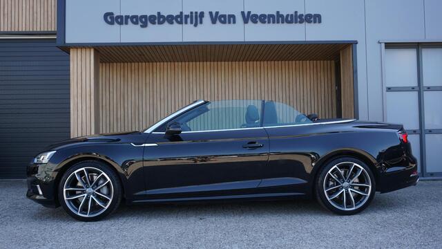 Audi A5 Cabriolet 2.0 TFSI 252pk Quattro HUD 360-View Trekhaak Leder/Alcantara 19inch LM Keyless Nekverwarming Virtual Cockpit *1700kg Trekgewicht*