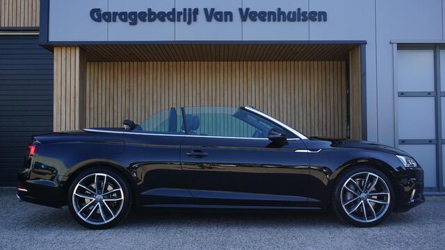 Audi A5 Cabriolet 2.0 TFSI 252pk Quattro HUD 360-View Trekhaak Leder/Alcantara 19inch LM Keyless Nekverwarming Virtual Cockpit *1700kg Trekgewicht*