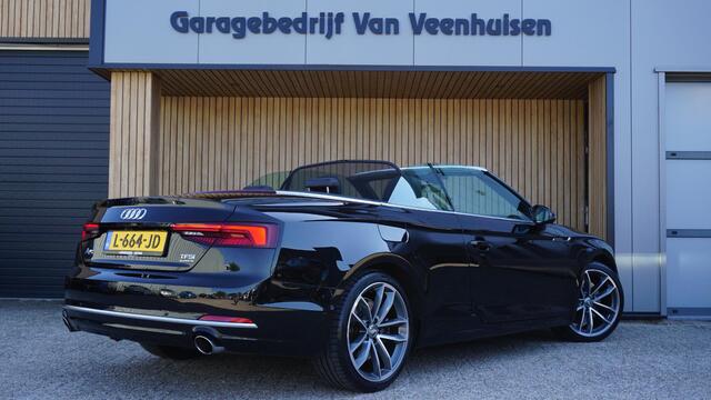 Audi A5 Cabriolet 2.0 TFSI 252pk Quattro HUD 360-View Trekhaak Leder/Alcantara 19inch LM Keyless Nekverwarming Virtual Cockpit *1700kg Trekgewicht*