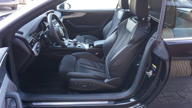 Audi A5 Cabriolet 2.0 TFSI 252pk Quattro HUD 360-View Trekhaak Leder/Alcantara 19inch LM Keyless Nekverwarming Virtual Cockpit *1700kg Trekgewicht*