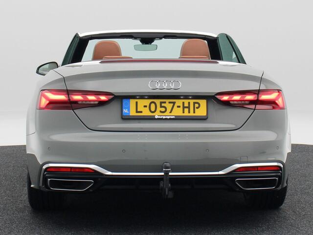 Audi A5 Cabriolet 40 TFSi 190 Pk Automaat S-Line | B&O Audio | Nekverwarming | 19 Inch | Trekhaak | Leder | Camera | 86.642 Km!!