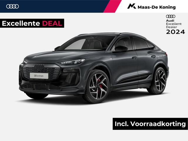 Audi A6 e-tron Sportback S Edition e-tron perf 225kW/306pk 100Kwh Sportback · 21" LM Velgen · Sportstoel s plus rode stiksels · Tech Pro · Glazen panoramadak · MMi Experience Pro