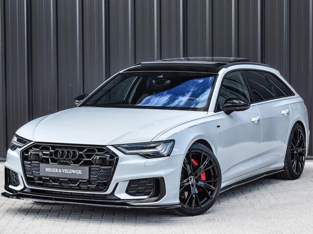 Audi A6 Avant 55 TFSI e quattro S edition Competition PANORAMADAK | ADAPTIEVE CRUISE CONTROL | 5 JR GARANTIE | HEAD UP | 360 CAMERA | B&O AUDIO | ELEKTR. VERST. STOELEN | ELEKTR. TREKHAAK | AMBIANCE VERLICHTING | AKOUSTISCH GLAS | KEYLESS ENTRY | STOELVERWARMING 