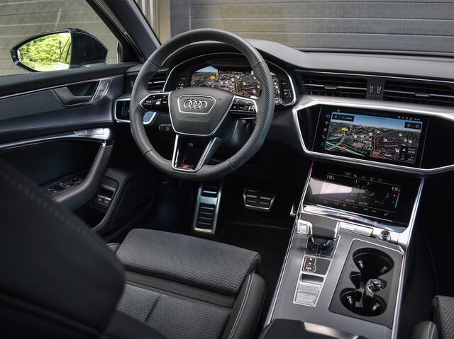 Audi A6 Avant 55 TFSI e quattro S edition Competition PANORAMADAK | ADAPTIEVE CRUISE CONTROL | 5 JR GARANTIE | HEAD UP | 360 CAMERA | B&O AUDIO | ELEKTR. VERST. STOELEN | ELEKTR. TREKHAAK | AMBIANCE VERLICHTING | AKOUSTISCH GLAS | KEYLESS ENTRY | STOELVERWARMING 