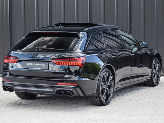 Audi A6 Avant 55 TFSI e quattro S edition Competition PANORAMADAK | ADAPTIEVE CRUISE CONTROL | 5 JR GARANTIE | HEAD UP | 360 CAMERA | B&O AUDIO | ELEKTR. VERST. STOELEN | ELEKTR. TREKHAAK | AMBIANCE VERLICHTING | AKOUSTISCH GLAS | KEYLESS ENTRY | STOELVERWARMING 