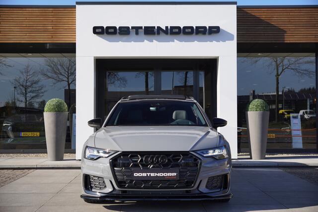 Audi A6 Avant 55TFSIe/367pk Quattro S-Line Competition Blackstyle+|2024|Panoramadak|Trekhaak|21"Black|Head-up|El. stoelen+Memory|PDC+Camera|Cruise+ACC|VOL!