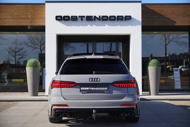 Audi A6 Avant 55TFSIe/367pk Quattro S-Line Competition Blackstyle+|2024|Panoramadak|Trekhaak|21"Black|Head-up|El. stoelen+Memory|PDC+Camera|Cruise+ACC|VOL!