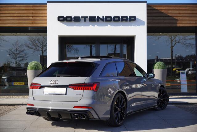 Audi A6 Avant 55TFSIe/367pk Quattro S-Line Competition Blackstyle+|2024|Panoramadak|Trekhaak|21"Black|Head-up|El. stoelen+Memory|PDC+Camera|Cruise+ACC|VOL!