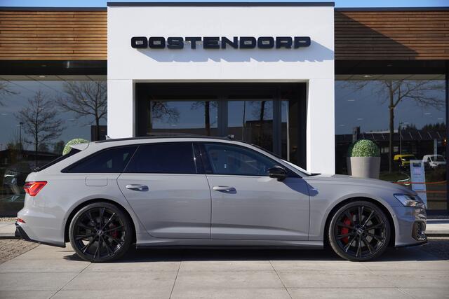 Audi A6 Avant 55TFSIe/367pk Quattro S-Line Competition Blackstyle+|2024|Panoramadak|Trekhaak|21"Black|Head-up|El. stoelen+Memory|PDC+Camera|Cruise+ACC|VOL!