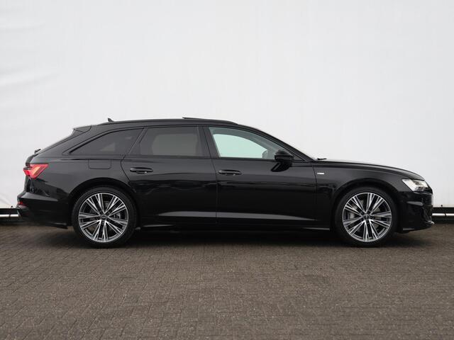 Audi A6 Avant 50 TFSI e quattro S edition RIJDT BIJ KLANT | 299pk | Pano | B&O | HUD | 360° camera | Adaptive onderstel | Trekhaak | Keyless | Dodehoekdetectie | Adaptive Cruise | Elek. stoelen | Geh. bestuurderstoel | 20" Velgen