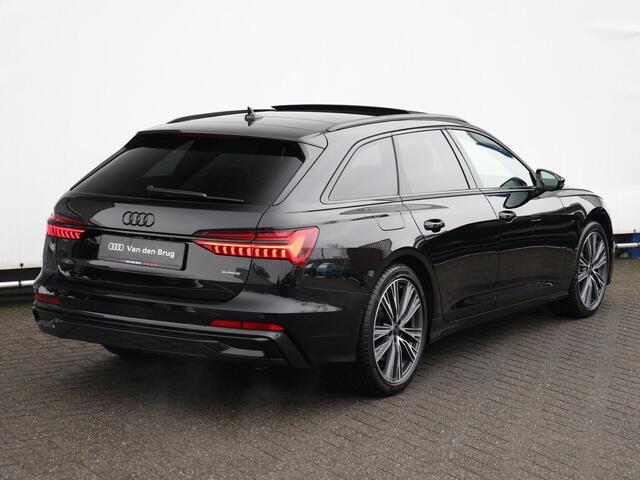 Audi A6 Avant 50 TFSI e quattro S edition RIJDT BIJ KLANT | 299pk | Pano | B&O | HUD | 360° camera | Adaptive onderstel | Trekhaak | Keyless | Dodehoekdetectie | Adaptive Cruise | Elek. stoelen | Geh. bestuurderstoel | 20" Velgen