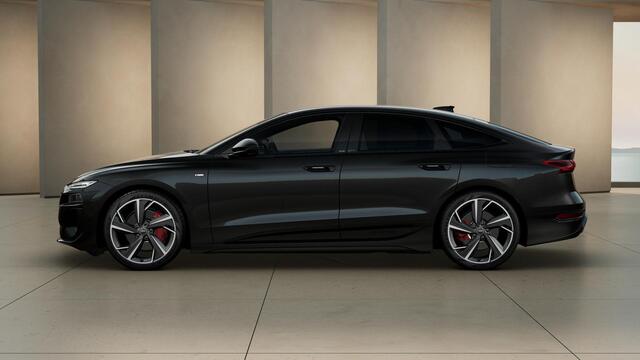 Audi A6 Sportback e-tron S edition 83 kWh winterpakket, privacy glass, LM velgen 21", leder interieur, remzadels rood