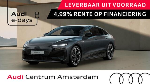 Audi A6 Sportback e-tron S edition 83 kWh adaptive luchtvering, adaptive cruisecontrol, oled achterlichten, omgevingscamera's, privacy glass, LM velgen 21", winterpakket