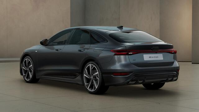 Audi A6 Sportback e-tron S edition 83 kWh adaptive luchtvering, adaptive cruisecontrol, oled achterlichten, omgevingscamera's, privacy glass, LM velgen 21", winterpakket