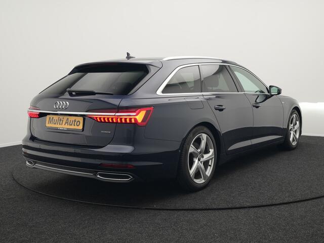 Audi A6 Avant 50 TFSI e Quattro S Line Plug In Hybrid 299pk Dealer O.H PHEV | Trekhaak af Fabriek | Adaptive Cruise | Head Up | Matrix LED | Camera | Sfeerverlichting | 19"L.M | Apple Carplay | Sportstoelen Verwarmd |