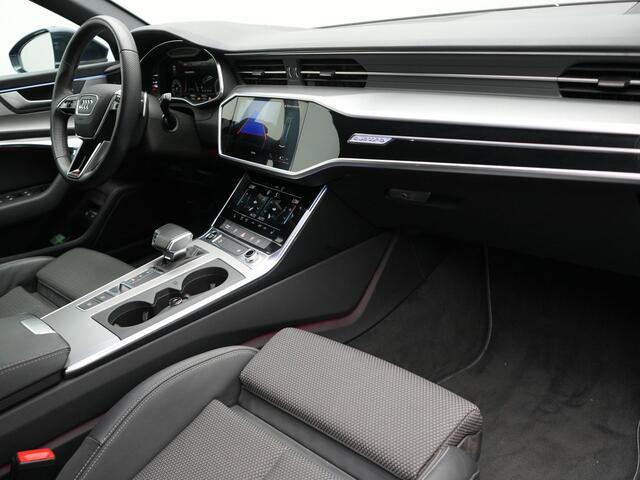 Audi A6 Avant 50 TFSI e Quattro S Line Plug In Hybrid 299pk Dealer O.H PHEV | Trekhaak af Fabriek | Adaptive Cruise | Head Up | Matrix LED | Camera | Sfeerverlichting | 19"L.M | Apple Carplay | Sportstoelen Verwarmd |