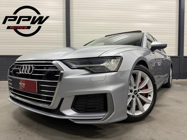 Audi A6 Avant 55 TFSI e quattro 367PK Competition S-Line PANO/TREKHAAK/HEAD-UP/MEMORY/ACC/KEYLESS/MATRIX/STANDKACHEL/19"/SPORTPAKKET/PRIVACY/NET OH BEURT GEHAD BIJ AUDI