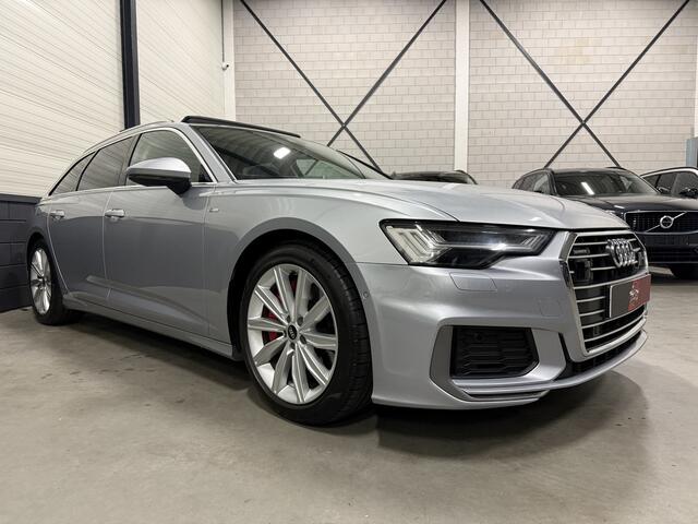 Audi A6 Avant 55 TFSI e quattro 367PK Competition S-Line PANO/TREKHAAK/HEAD-UP/MEMORY/ACC/KEYLESS/MATRIX/STANDKACHEL/19"/SPORTPAKKET/PRIVACY/NET OH BEURT GEHAD BIJ AUDI